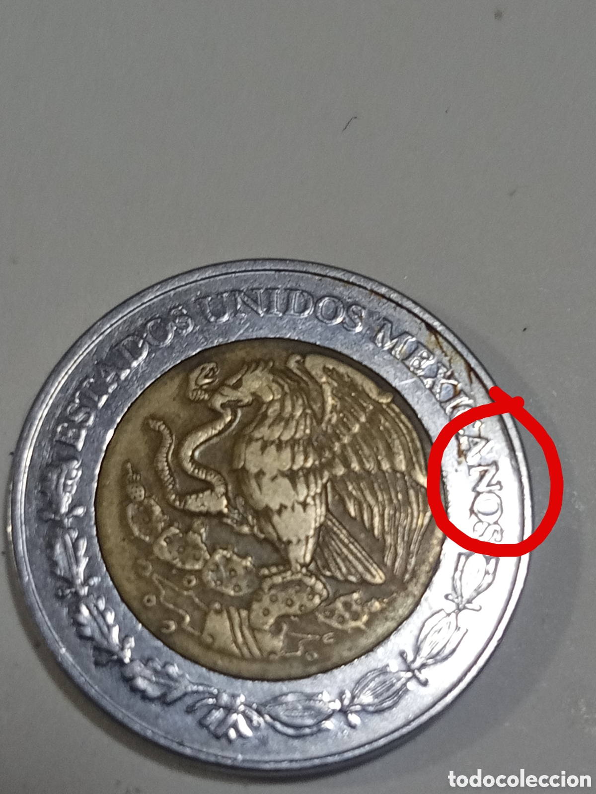 Monedas antiguas de Am&eacute;rica: 2 peso 2002 error M&eacute;xico - Foto 2