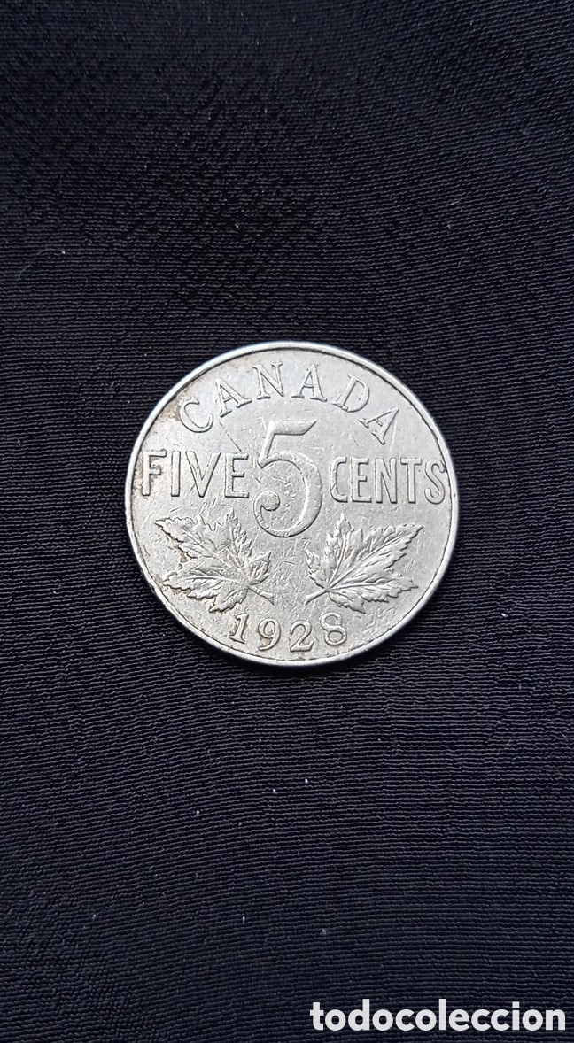 Monedas antiguas de Am&eacute;rica: CANADA 5 CENT 1928 - Foto 1