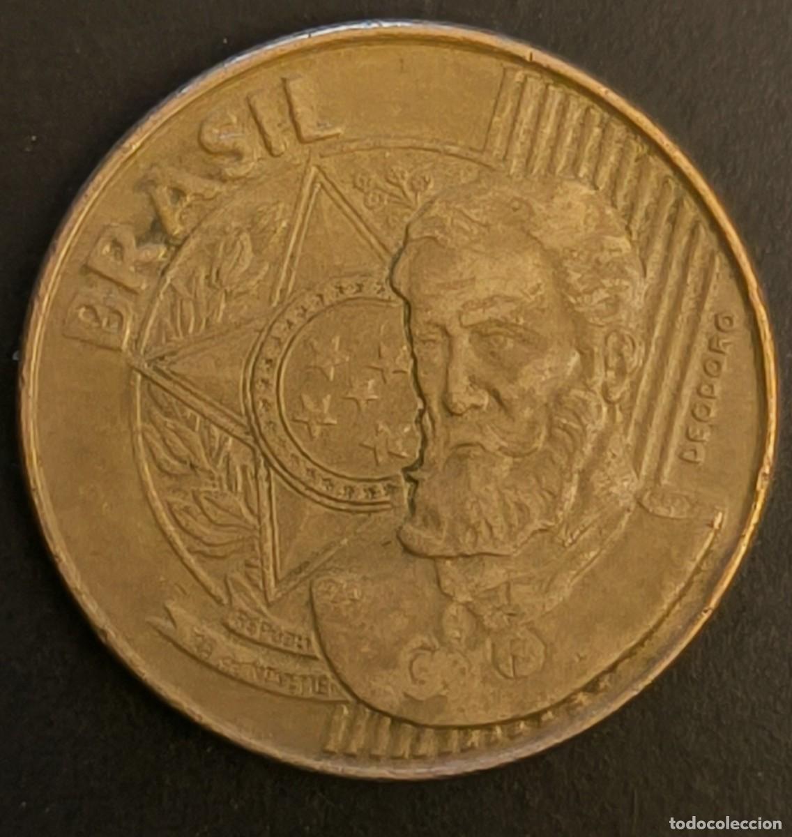 Monedas antiguas de Am&eacute;rica: Brasil 25 centavos, 2004 - Foto 1