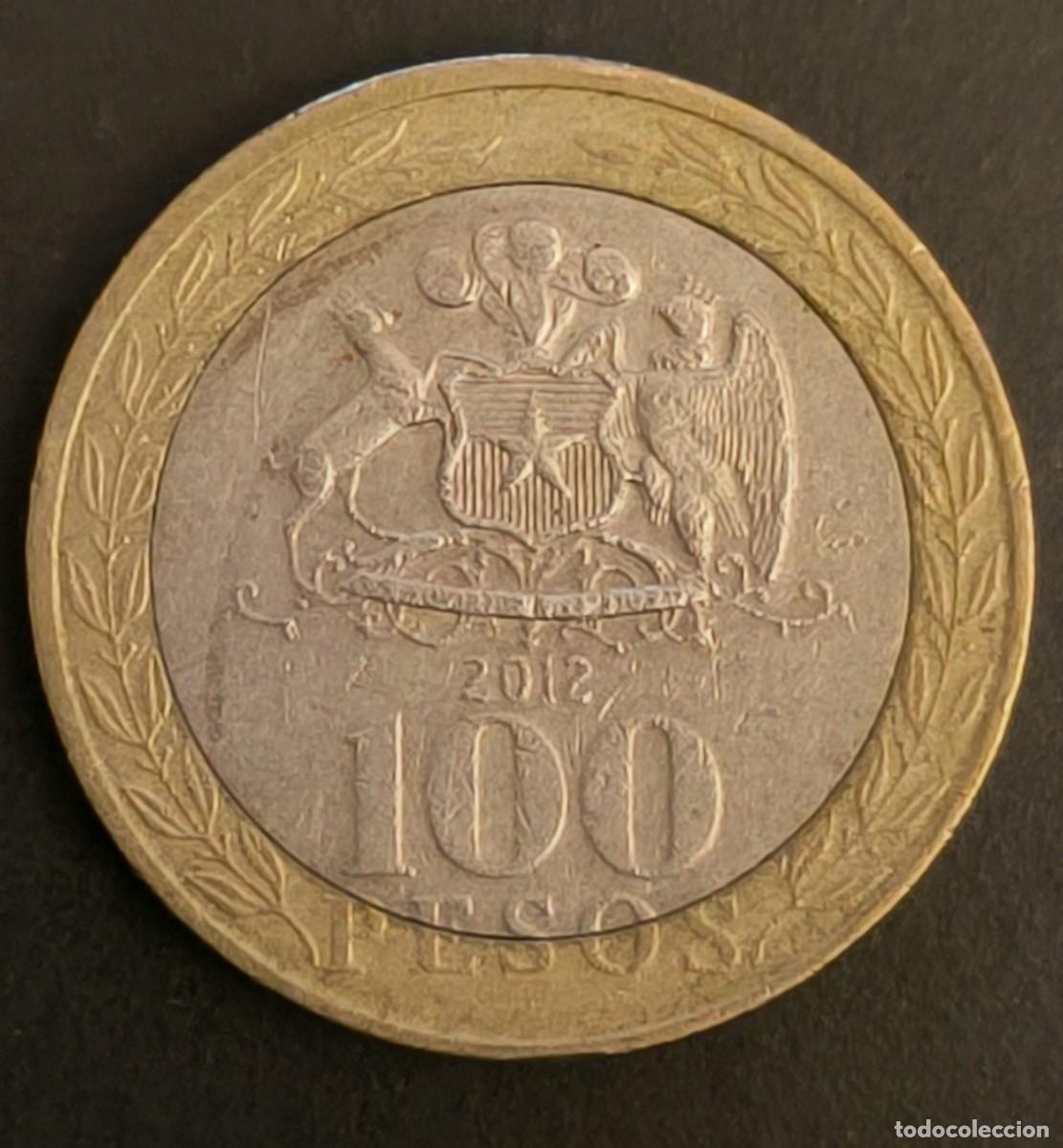 Monedas antiguas de Am&eacute;rica: Chile 100 pesos, 2012 - Foto 2