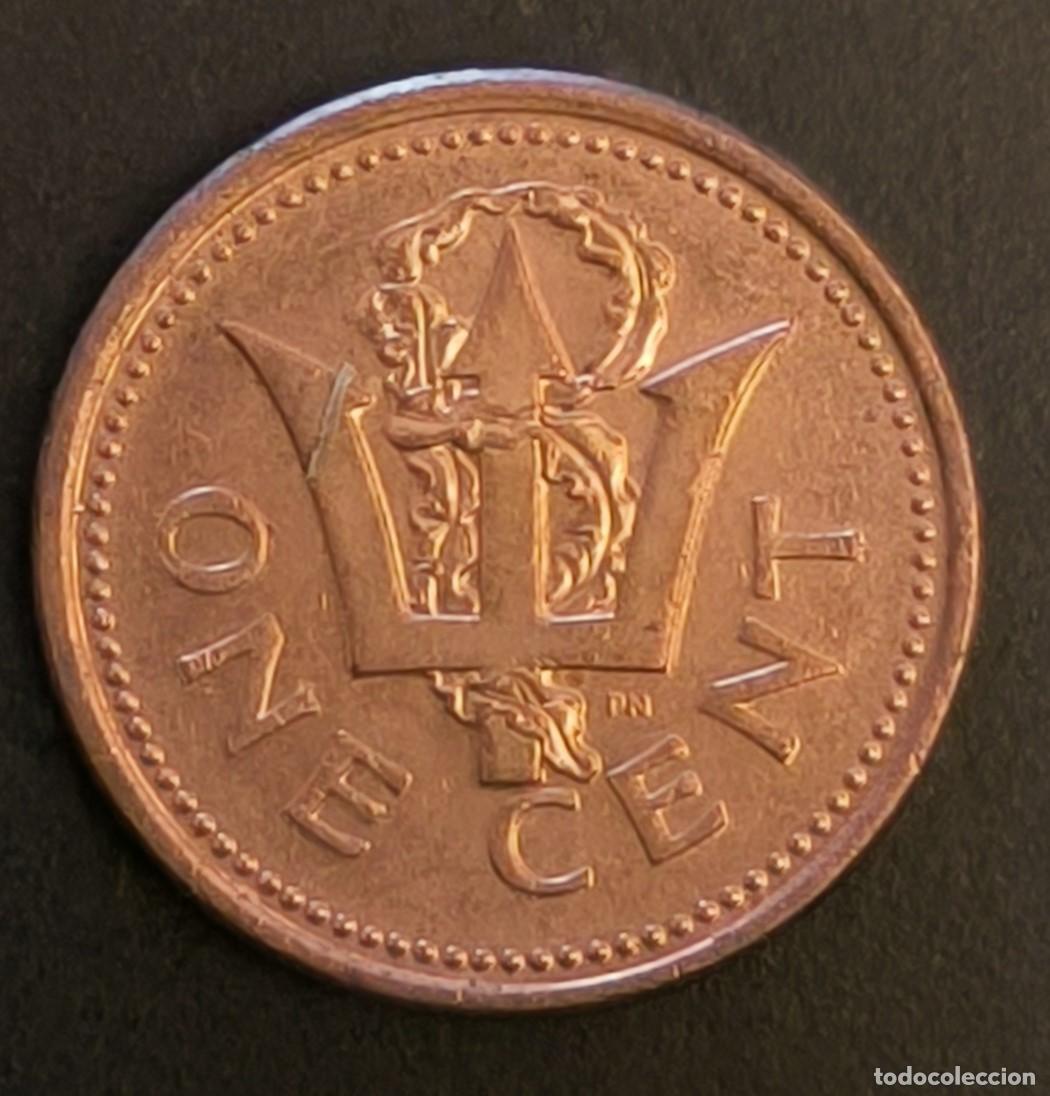 Monedas antiguas de Am&eacute;rica: Barbados 1 centavo, 2002 - Foto 2
