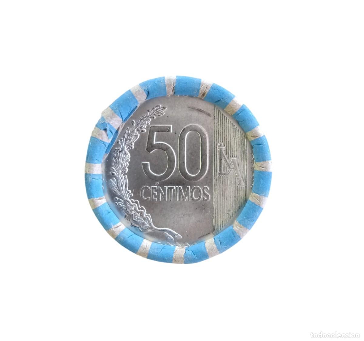 Monedas antiguas de Am&eacute;rica: Peru , 50 Centimos 2024 , Rollo Monedas UNC - Foto 1
