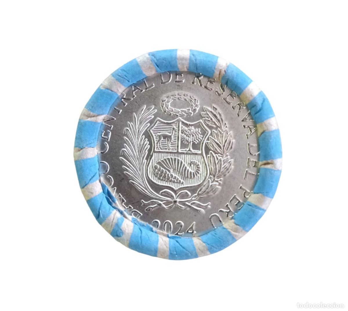 Monedas antiguas de Am&eacute;rica: Peru , 50 Centimos 2024 , Rollo Monedas UNC - Foto 3