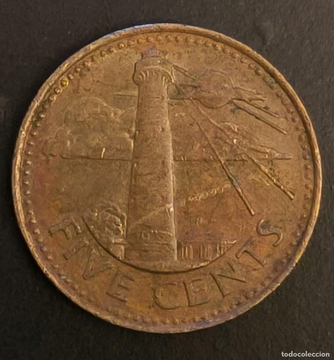 Monedas antiguas de Am&eacute;rica: Barbados 5 centavos, 2005 - Foto 2