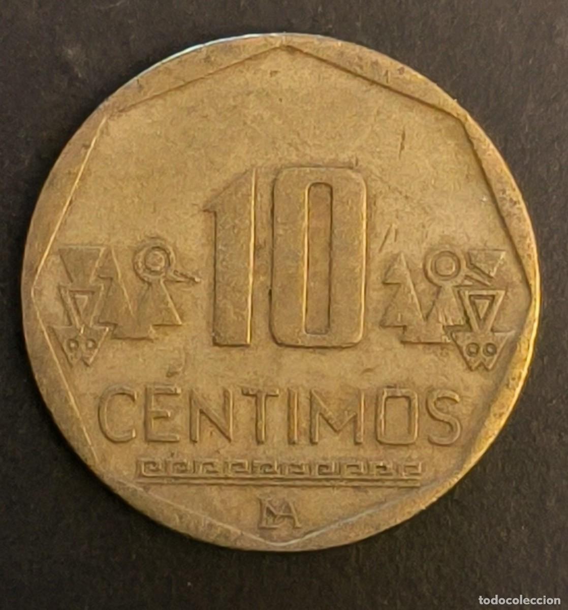 Monedas antiguas de Am&eacute;rica: Per&uacute; 10 c&eacute;ntimos, 2011 - Foto 2