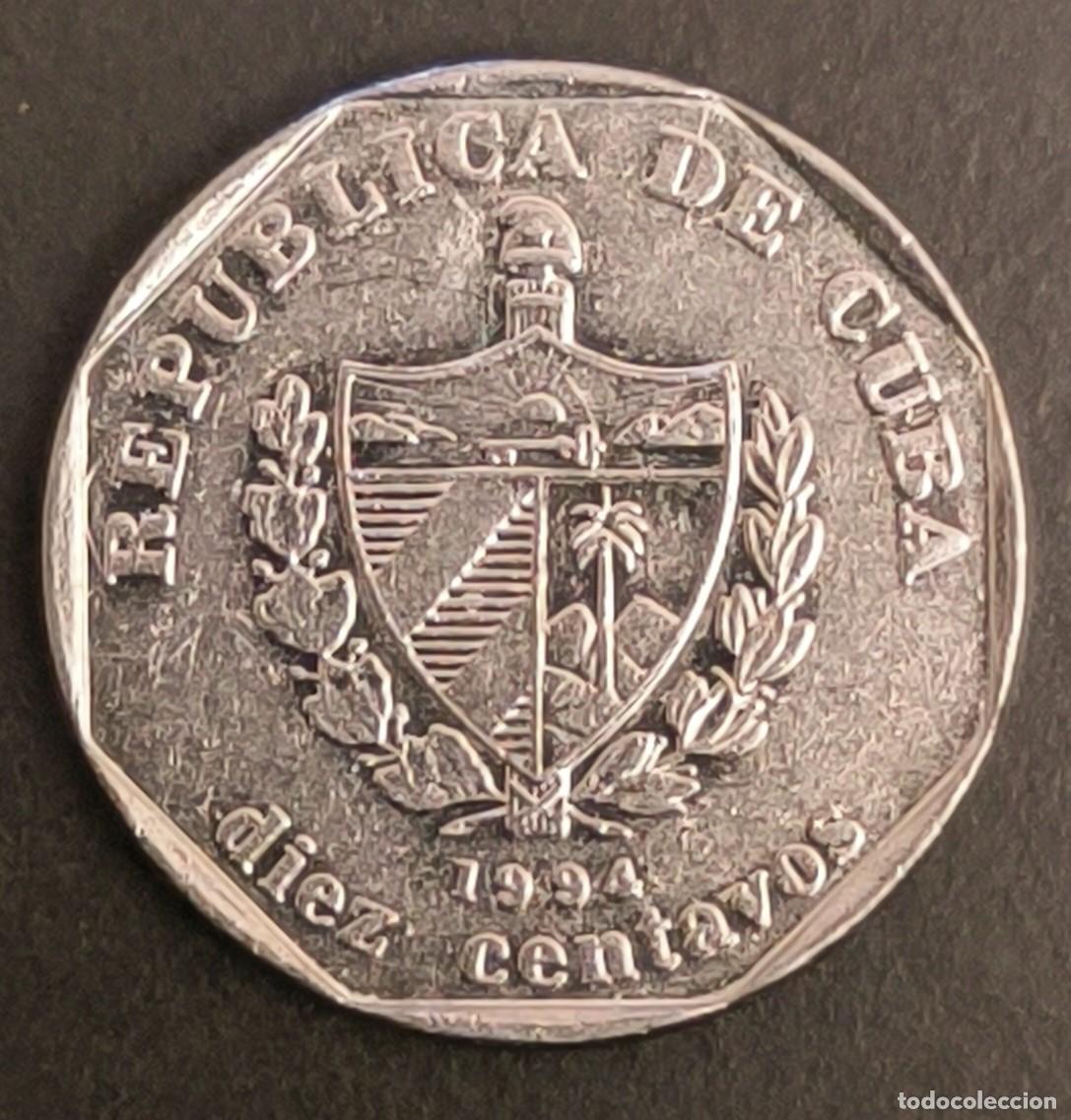 Monedas antiguas de Am&eacute;rica: Cuba 10 centavos, 1994 - Foto 1