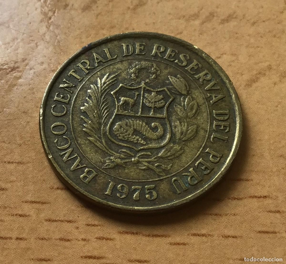 Monedas antiguas de Am&eacute;rica: 1 sol de oro de Per&uacute;. A&ntilde;o 1975 - Foto 1