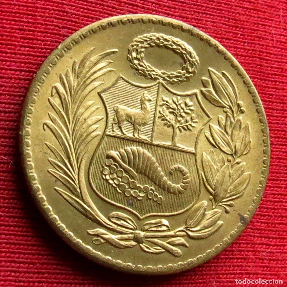 Monedas antiguas de Am&eacute;rica: Peru 1/2 sol de oro 1958 - Foto 2