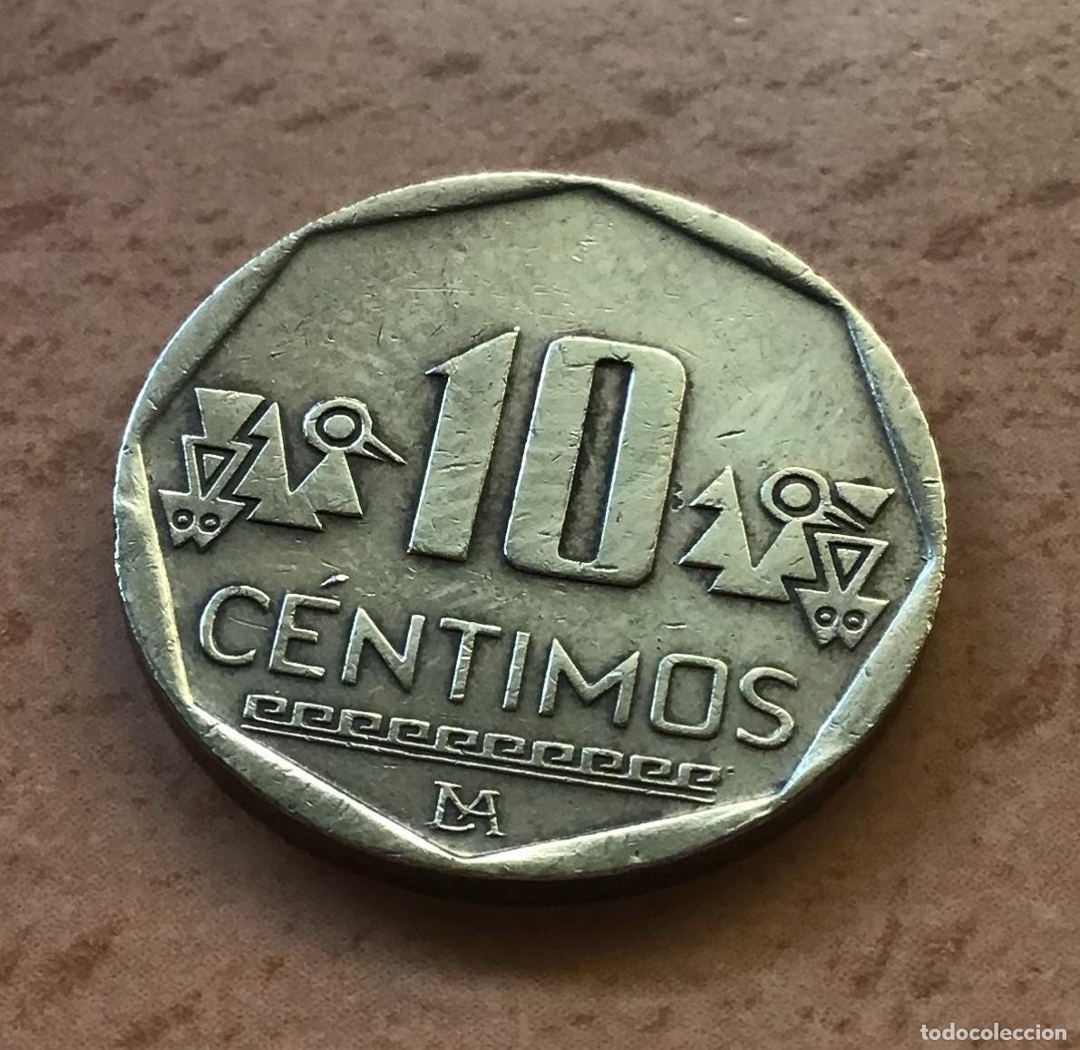Monedas antiguas de Am&eacute;rica: 10 c&eacute;ntimos de Per&uacute;. A&ntilde;o 2016 - Foto 1