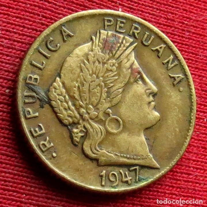 Monedas antiguas de Am&eacute;rica: Peru 10 centavos 1947 - Foto 2