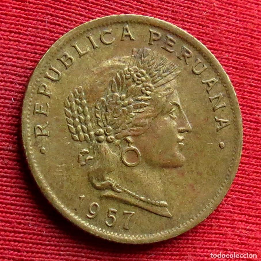 Monedas antiguas de Am&eacute;rica: Peru 20 centavos 1957 - Foto 2