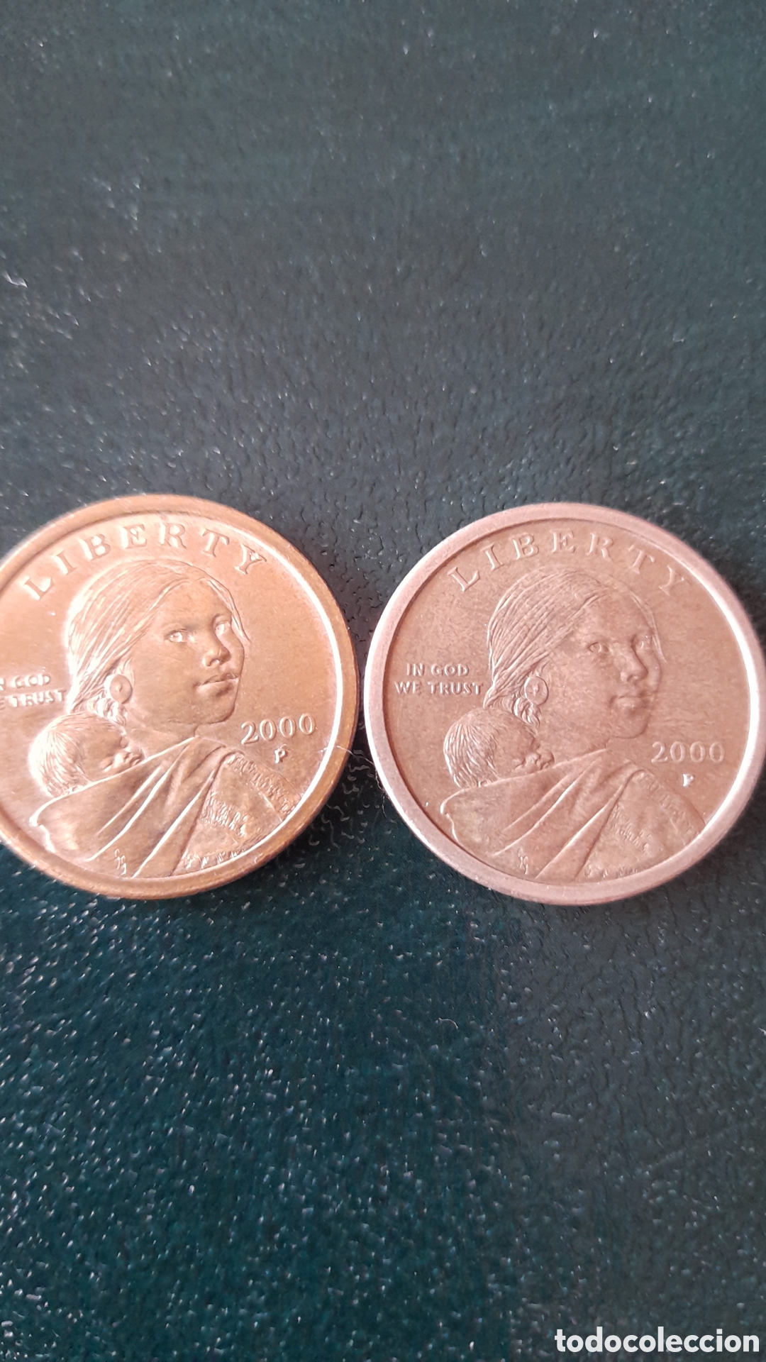 Monedas antiguas de Am&eacute;rica: 2 d&oacute;lares Sacagawea 2000 P - Foto 1