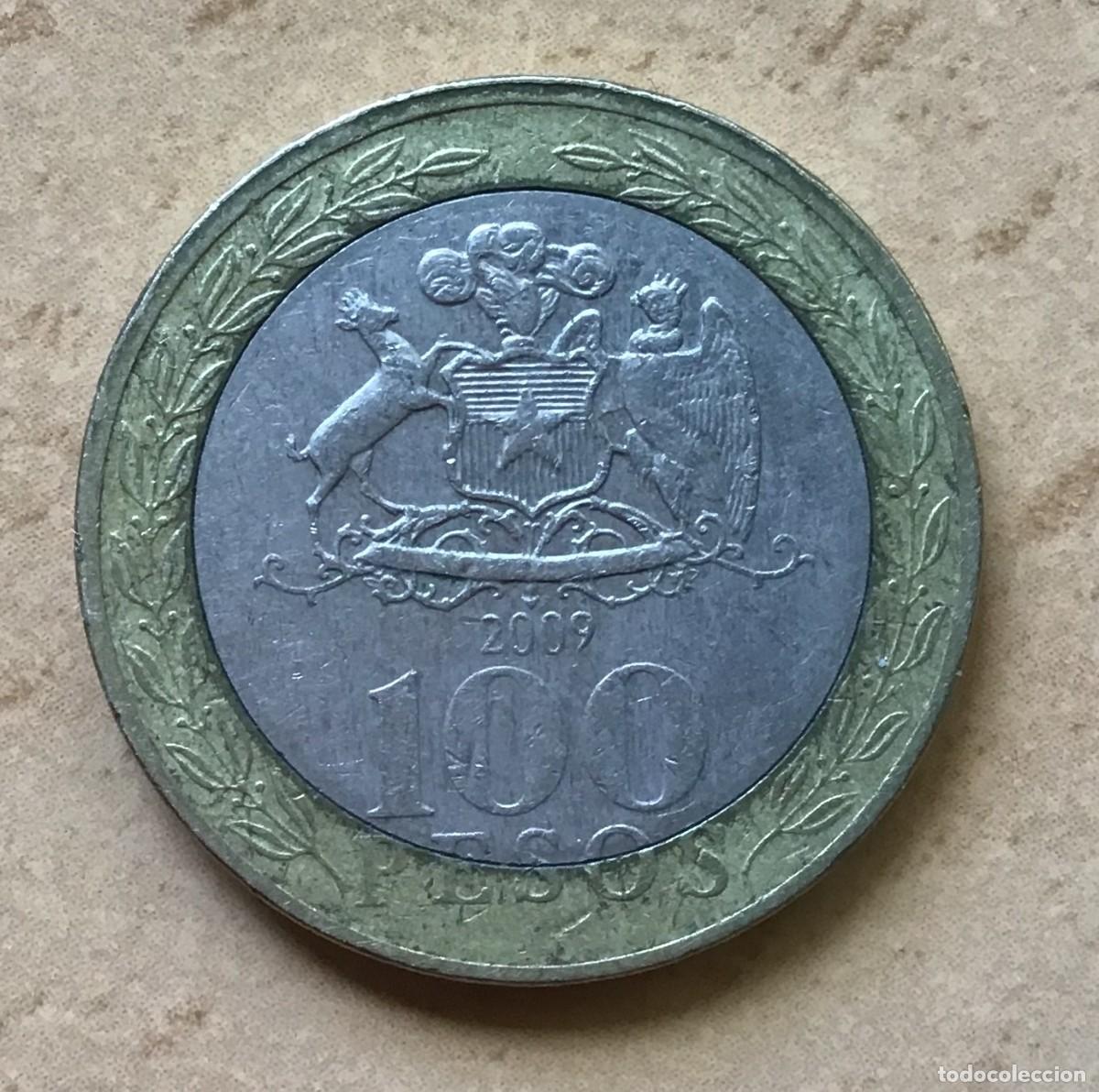 Monedas antiguas de Am&eacute;rica: 100 pesos de Chile. A&ntilde;o 2009 - Foto 1
