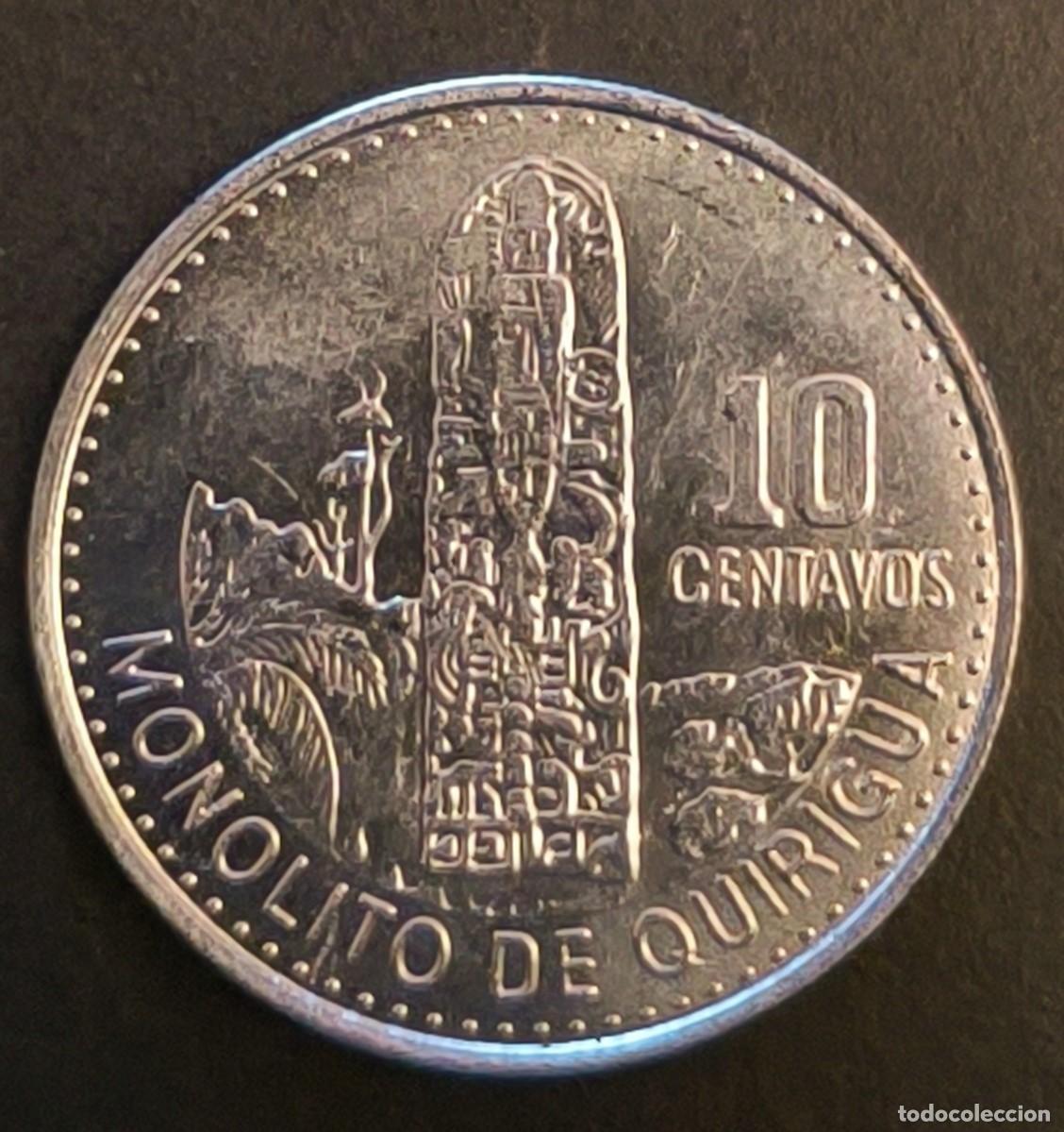 Monedas antiguas de Am&eacute;rica: Guatemala 10 centavos, 2015 - Foto 1