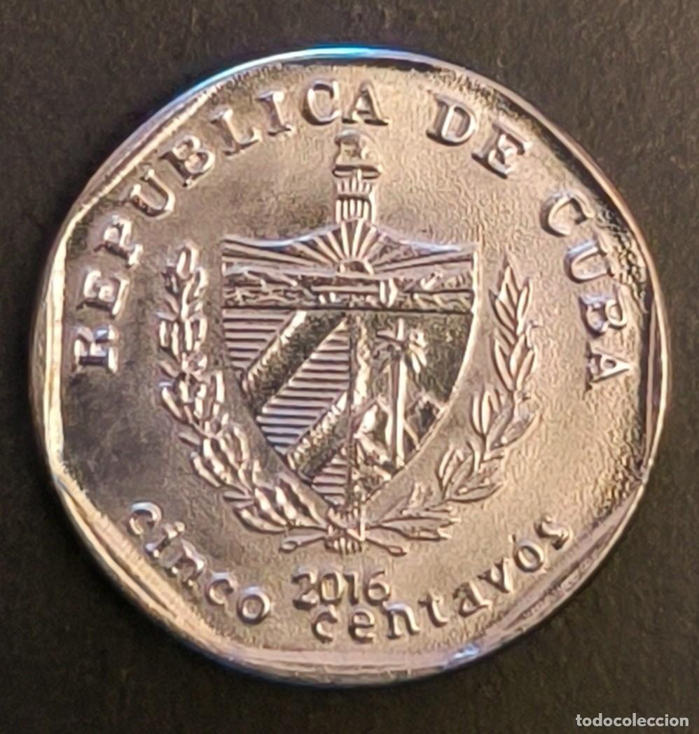 Monedas antiguas de Am&eacute;rica: Cuba 5 centavos, 2016 - Foto 1