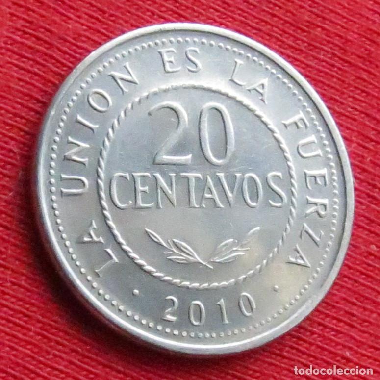 Monedas antiguas de Am&eacute;rica: Bolivia 20 centavos 2010 - Foto 1
