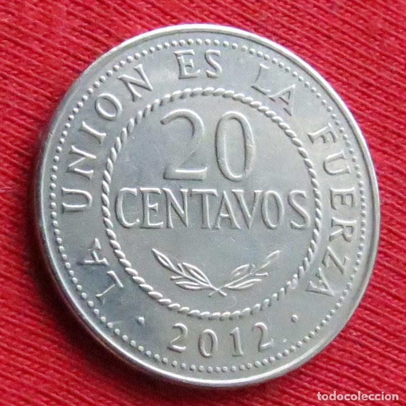 Monedas antiguas de Am&eacute;rica: Bolivia 20 centavos 2012 - Foto 1