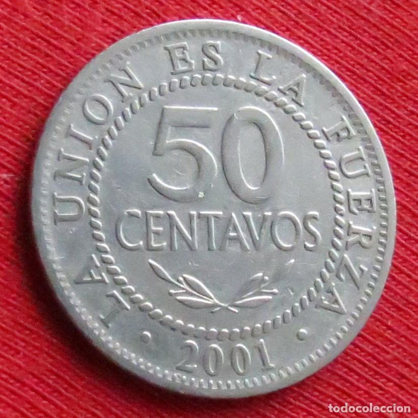 Monedas antiguas de Am&eacute;rica: Bolivia 50 centavos 2001 - Foto 1
