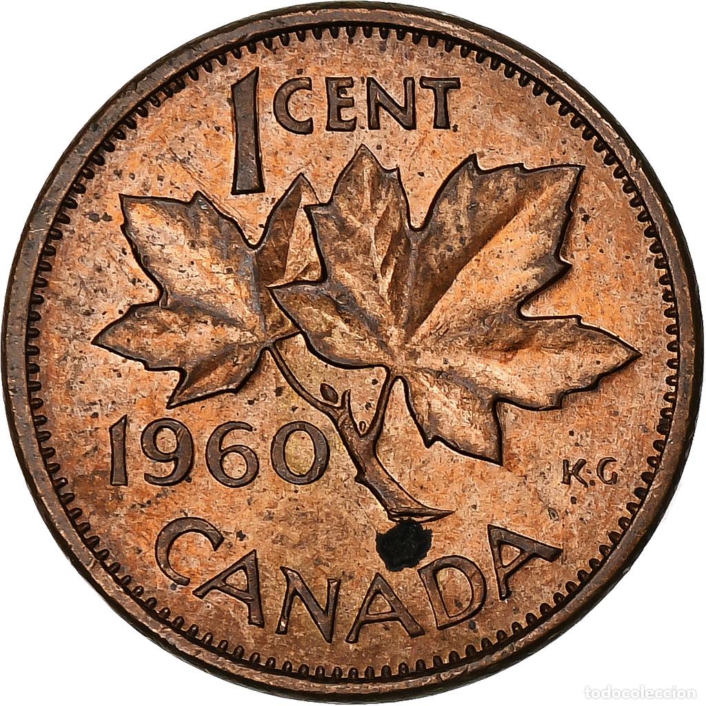Monedas antiguas de Am&eacute;rica: [#1382556] Canad&aacute;, Cent, 1960 - Foto 2