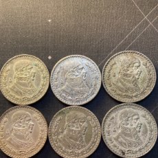 Monedas antiguas de América: MONEDAS 1 PESO MEXICANO PLATA