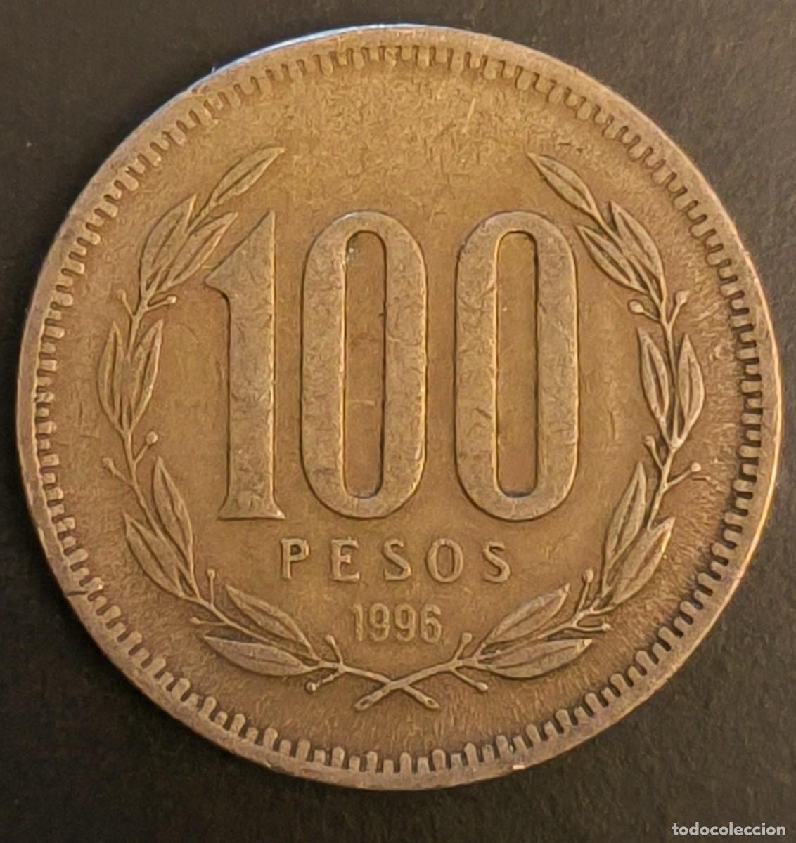 Monedas antiguas de Am&eacute;rica: Chile 100 pesos, 1996 - Foto 2