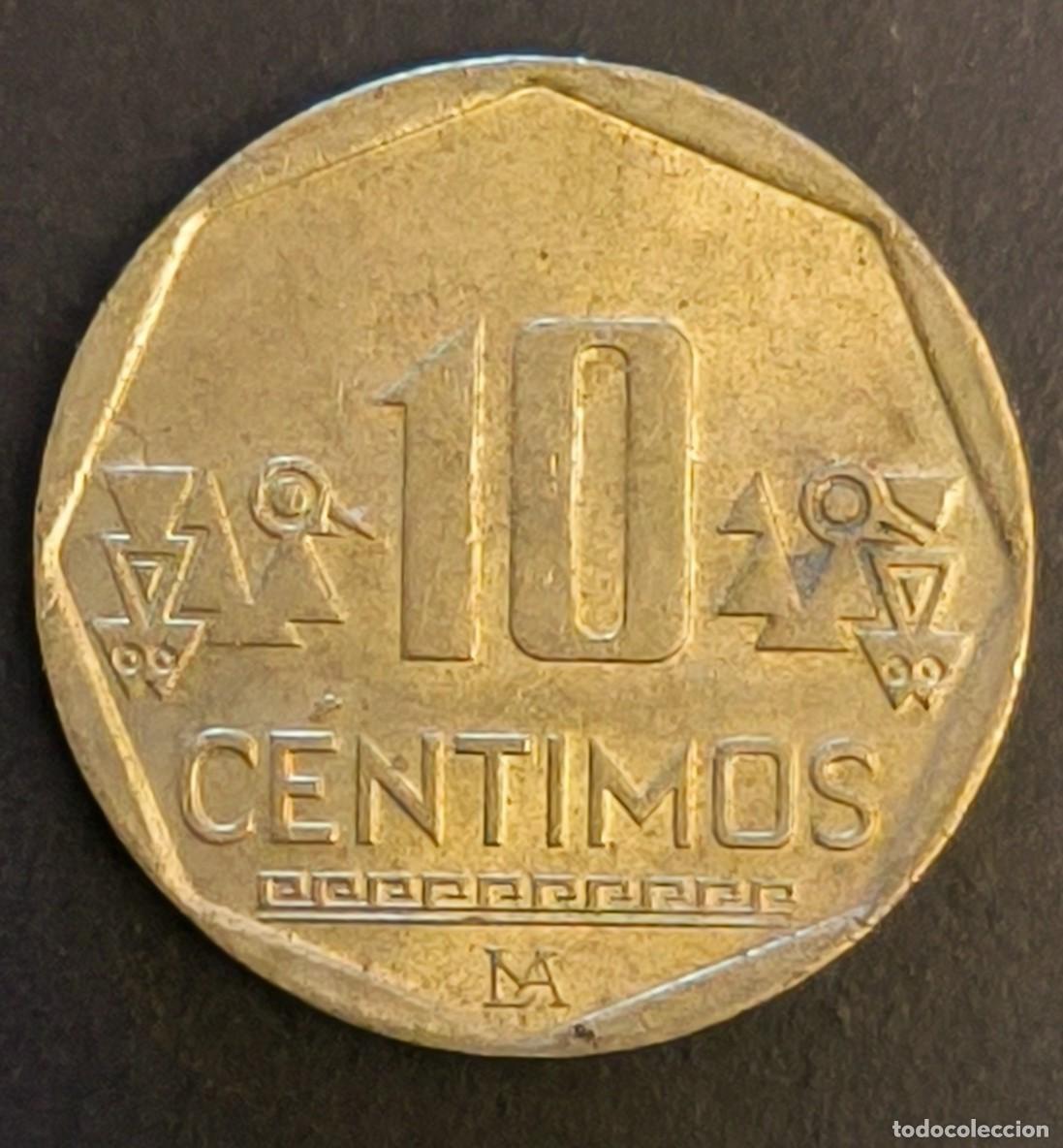 Monedas antiguas de Am&eacute;rica: Per&uacute; 10 c&eacute;ntimos, 2022 - Foto 2