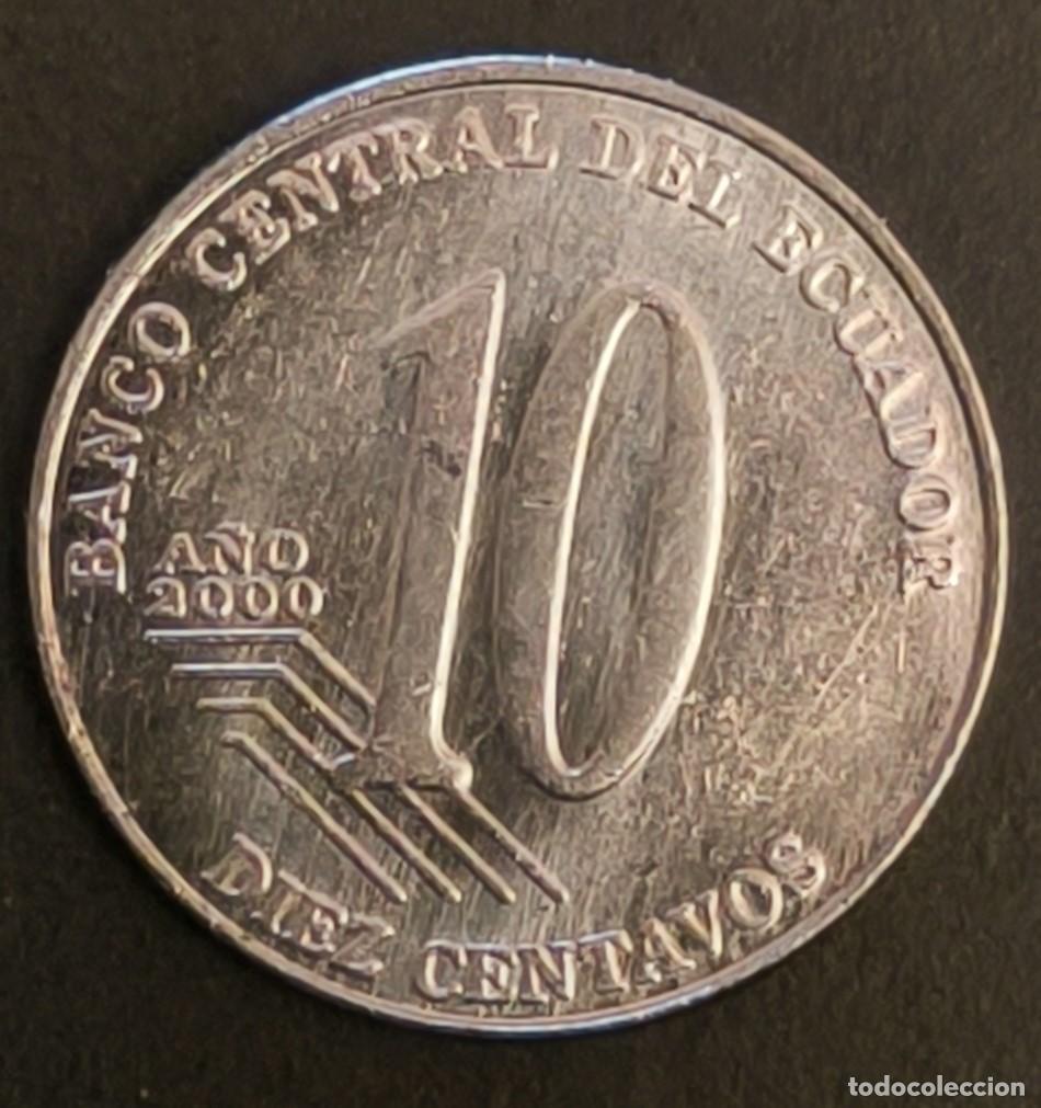 Monedas antiguas de Am&eacute;rica: Ecuador 10 centavos, 2000 - Foto 2