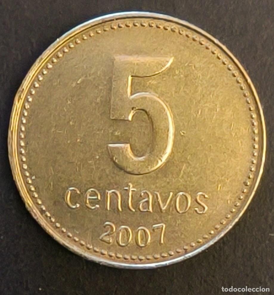Monedas antiguas de Am&eacute;rica: Argentina 5 centavos, 2007 - Foto 2