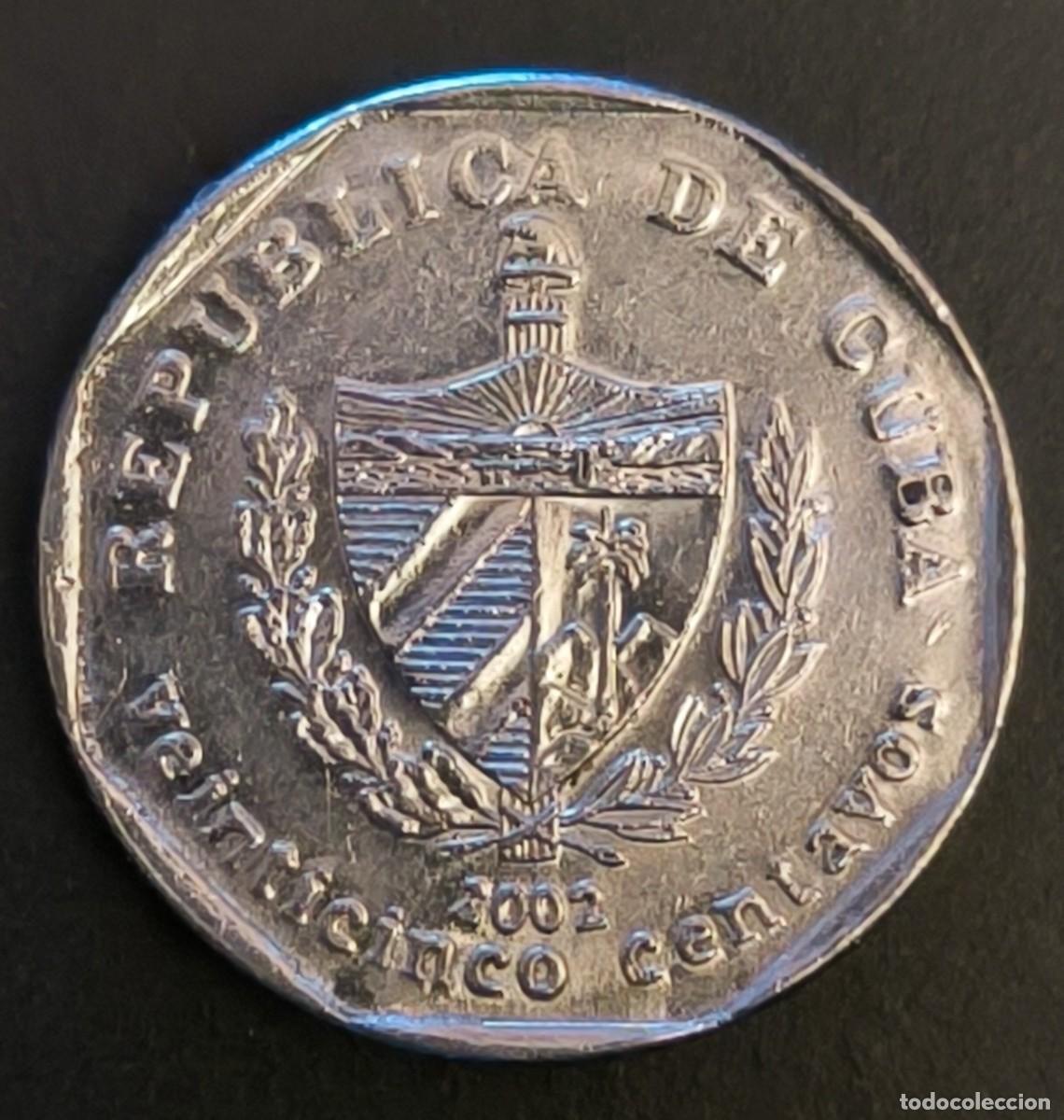 Monedas antiguas de Am&eacute;rica: Cuba 25 centavos, 2002 - Foto 2