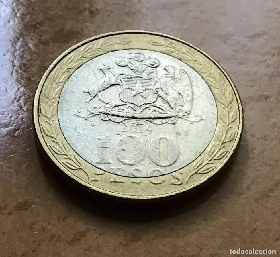 Monedas antiguas de Am&eacute;rica: 100 pesos de Chile. A&ntilde;o 2014 - Foto 1