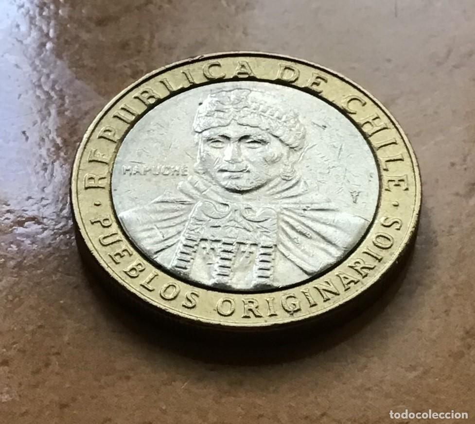 Monedas antiguas de Am&eacute;rica: 100 pesos de Chile. A&ntilde;o 2014 - Foto 2