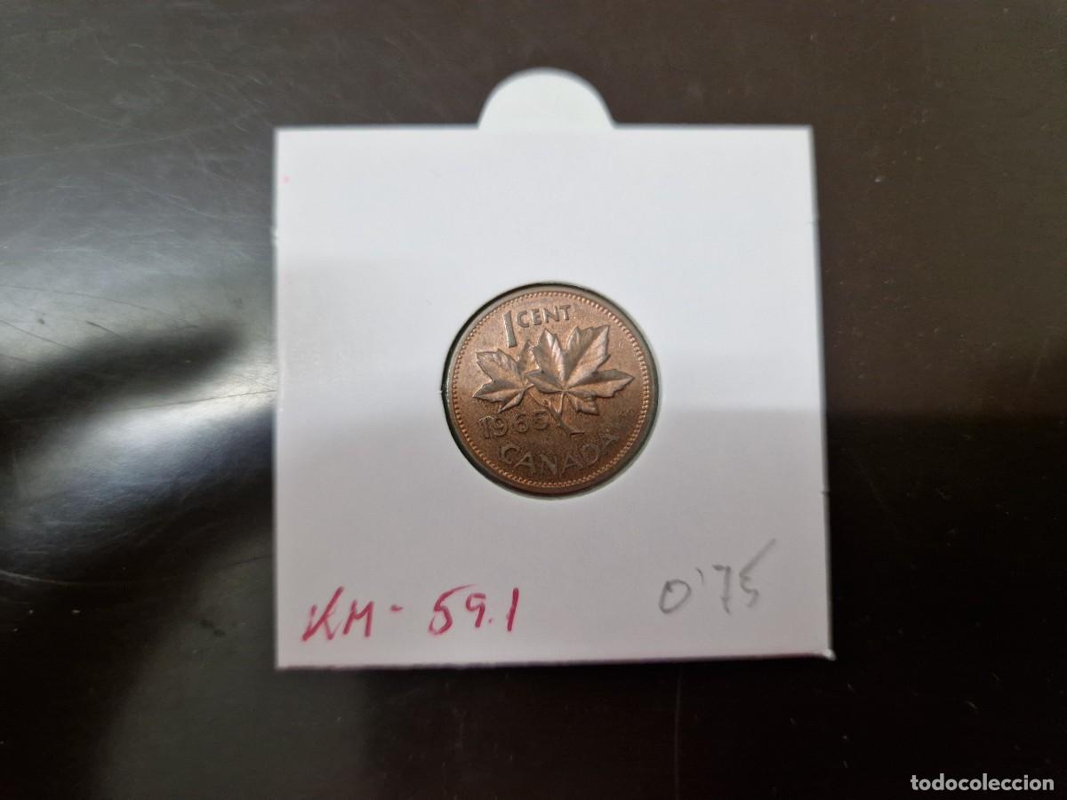 Monedas antiguas de Am&eacute;rica: CANADA 1 CENTIMO 1965 MBC KM=59.1 (BRONCE) - Foto 2