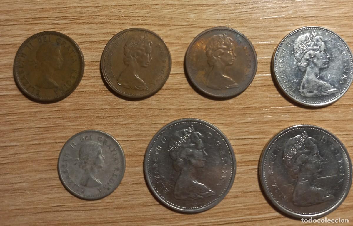 Monedas antiguas de Am&eacute;rica: Lote 7 monedas de Canad&aacute; - Foto 2