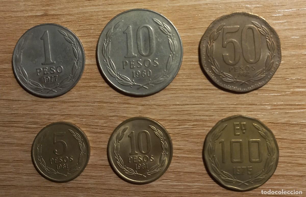 Monedas antiguas de Am&eacute;rica: Lote 6 monedas de Chile - Foto 1