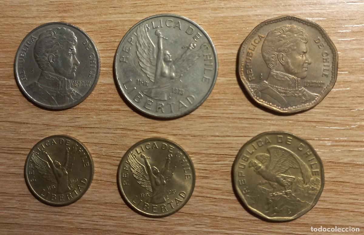 Monedas antiguas de Am&eacute;rica: Lote 6 monedas de Chile - Foto 2