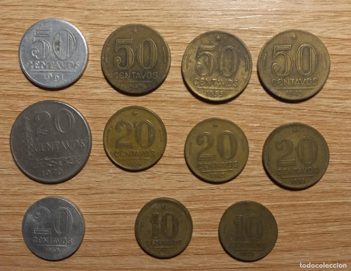 Monedas antiguas de Am&eacute;rica: Lote de 19 monedas de Brasil - Foto 3