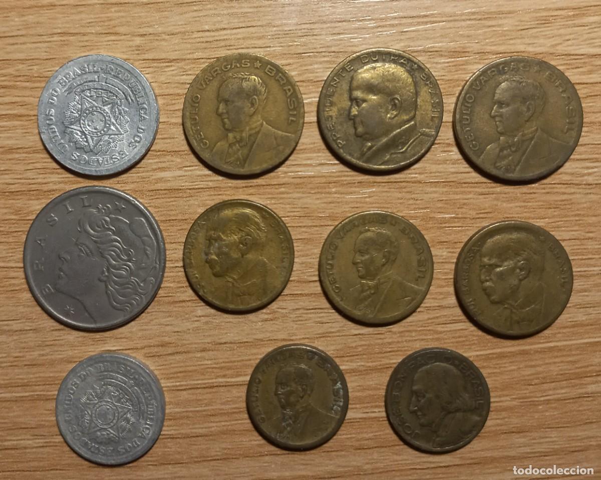 Monedas antiguas de Am&eacute;rica: Lote de 19 monedas de Brasil - Foto 4