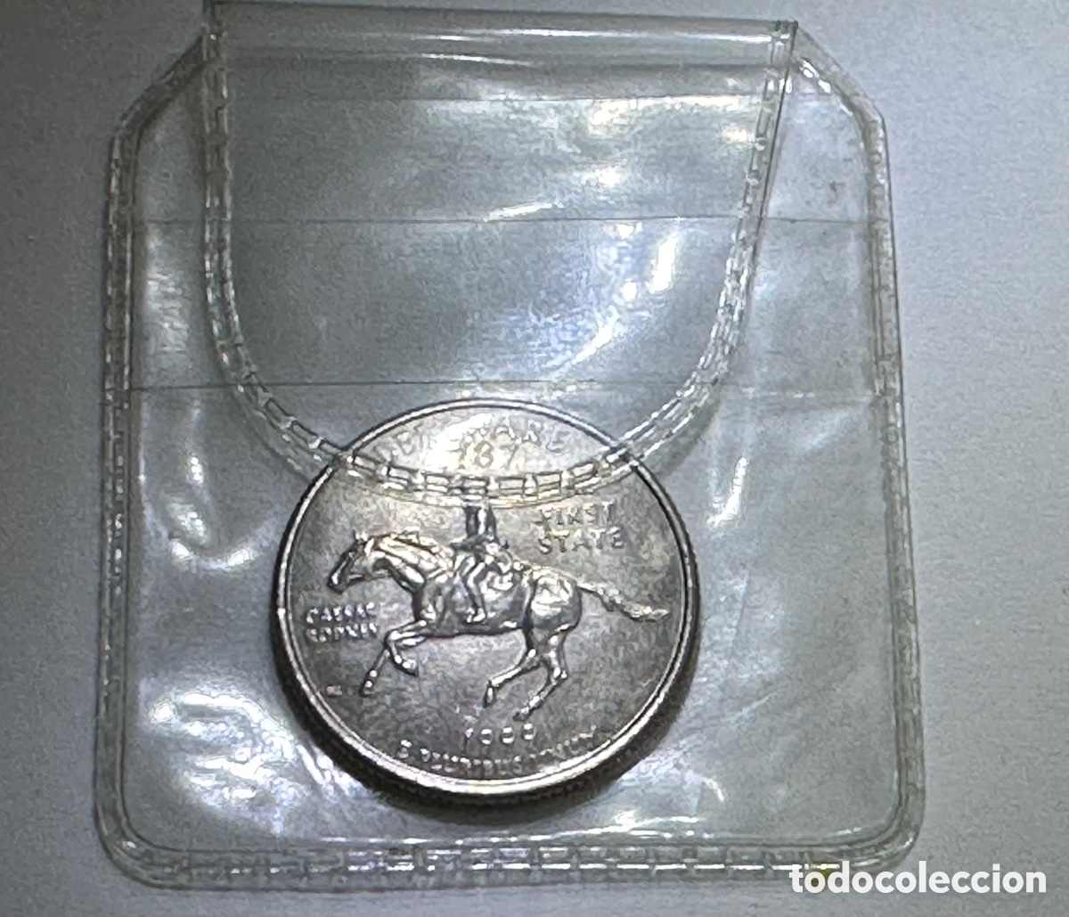 Monedas antiguas de Am&eacute;rica: QUARTER DOLLAR 1999 DELAWARE MBC - Foto 3