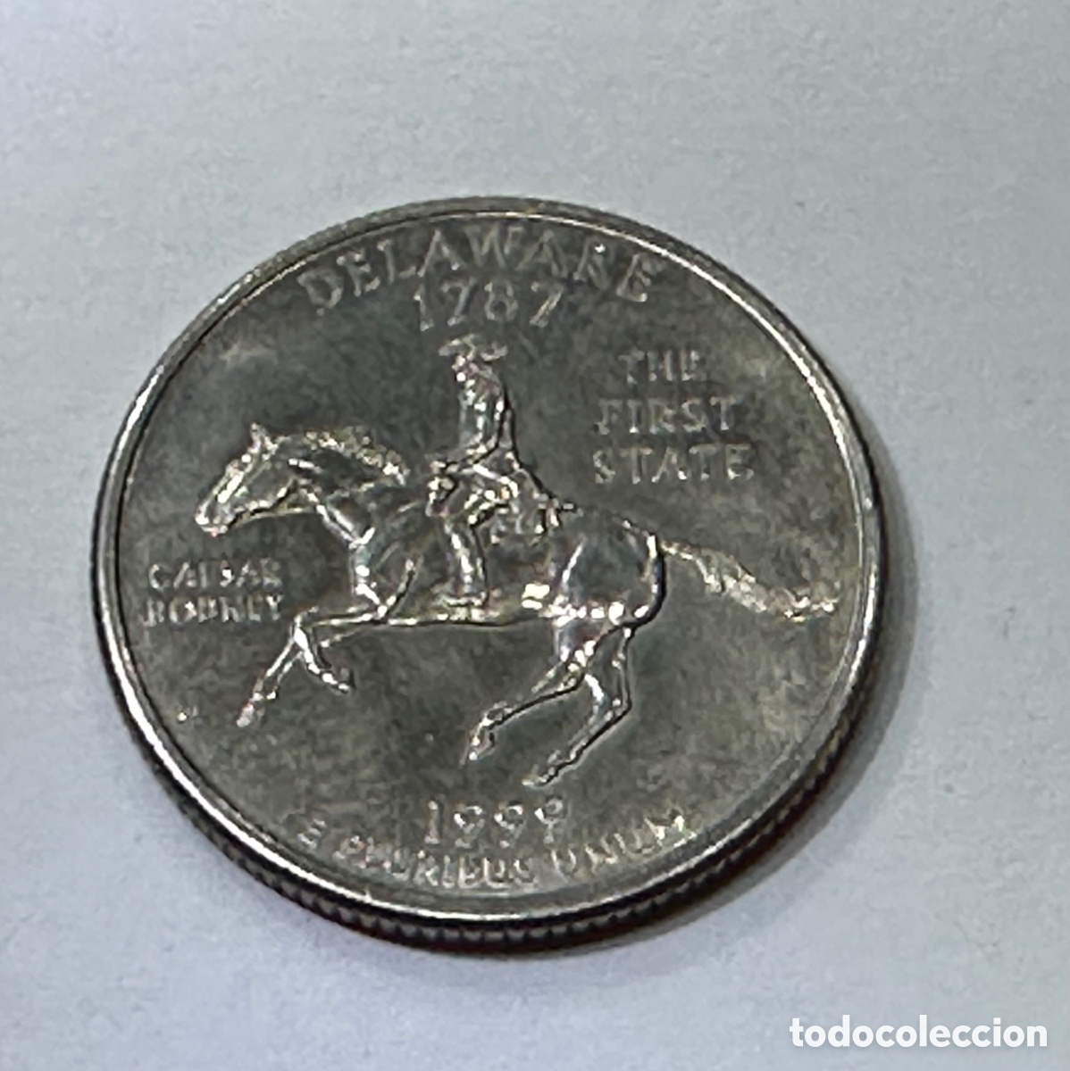 Monedas antiguas de Am&eacute;rica: QUARTER DOLLAR 1999 DELAWARE MBC - Foto 1