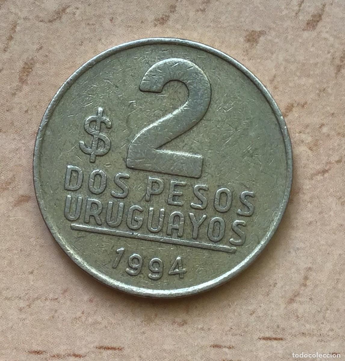 Monedas antiguas de Am&eacute;rica: 2 pesos de Uruguay. A&ntilde;o 1994 - Foto 1