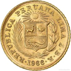 Monedas antiguas de América: [#1156622] PERÚ, 1/5 LIBRA, POUND, 1968, LIMA, ORO, SC+, KM:210