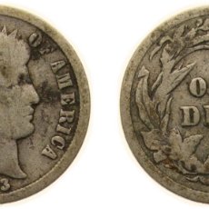Monedas antiguas de América: UNITED STATES FEDERAL REPUBLIC 1903 1 DIME ”BARBER DIME” SILVER (.900) (.100 COPPER) PHILADELPHIA M