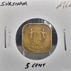 Monedas antiguas de América: SURINAM 5 CENTAVOS/CENT 1962 KM#12 MBC.