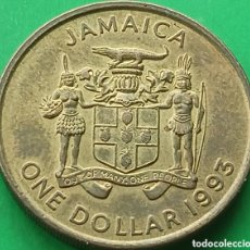Monedas antiguas de América: JAMAICA ONE DOLLAR 1993 KM#145