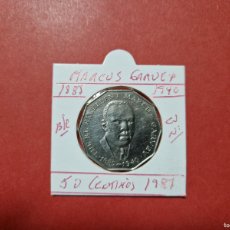 Monedas antiguas de América: JAMAICA 50 CENTIMOS 1987 BC KM=65 (CUPRONIQUEL)MARCUS GARVEY