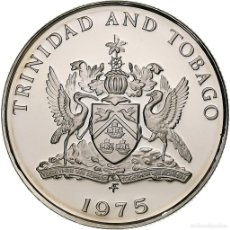 Monedas antiguas de América: [#1220187] TRINIDAD & TOBAGO, 25 CENTS, 1975, FRANKLIN MINT, FDC, COBRE - NÍQUEL, KM:28