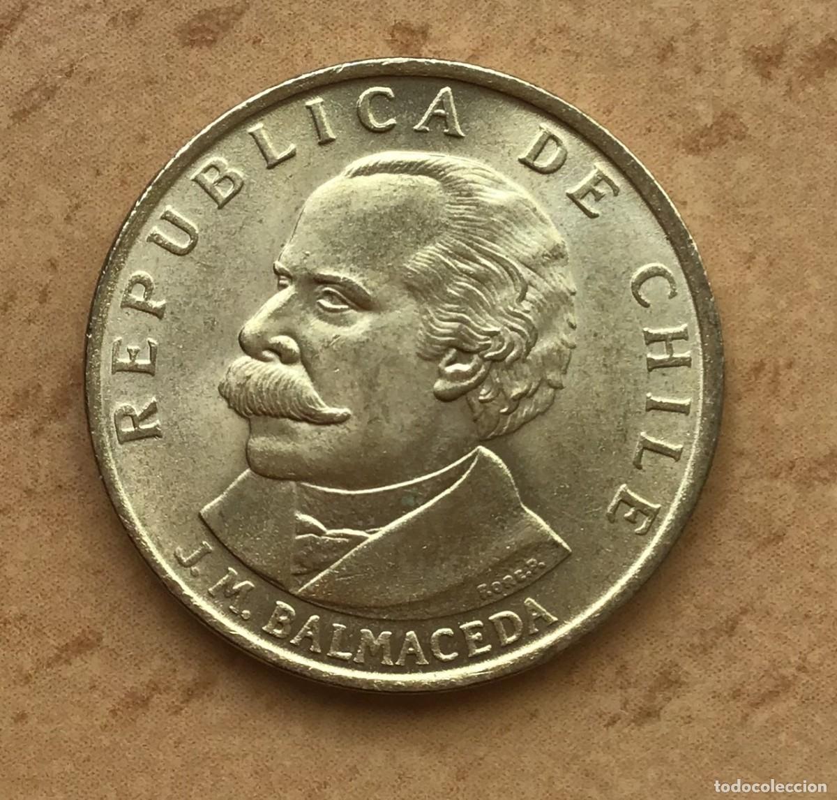 Monedas antiguas de Am&eacute;rica: 20 cent&eacute;simos de Chile. A&ntilde;o 1971 - Foto 2
