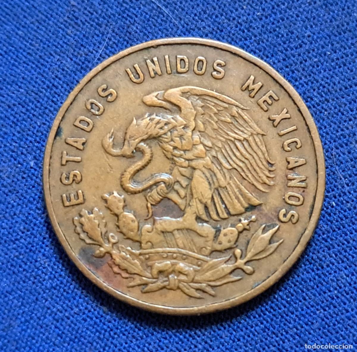 Monedas antiguas de Am&eacute;rica: Moneda de 5 centavos 1960 M&eacute;xico - Foto 2