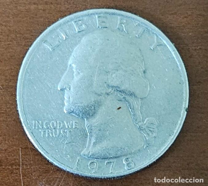 Monedas antiguas de Am&eacute;rica: Moneda un cuarto de D&oacute;lar Washington 1978 EE.UU. - Foto 1