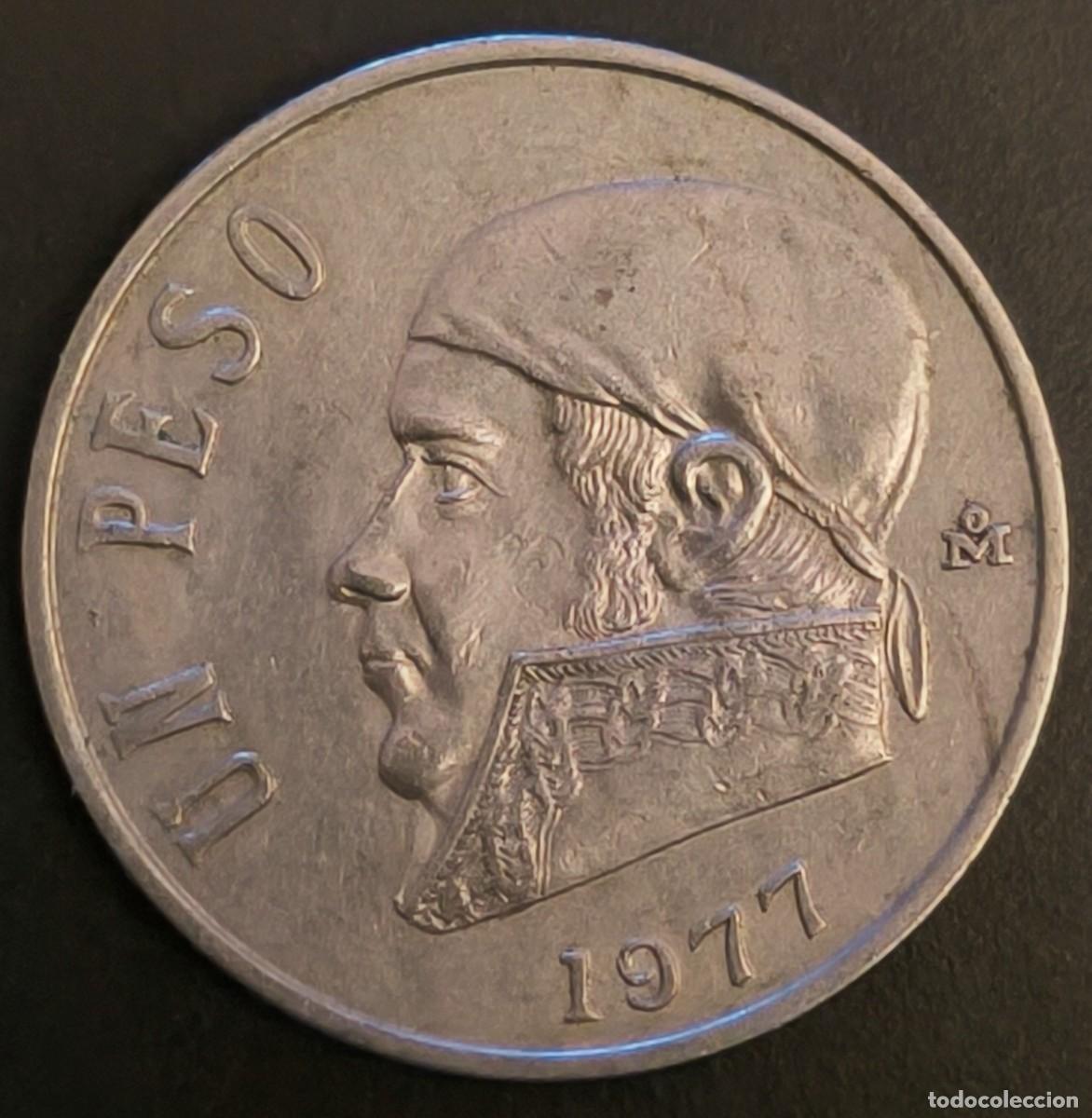 Monedas antiguas de Am&eacute;rica: M&eacute;xico 1 peso, 1977 - Foto 1